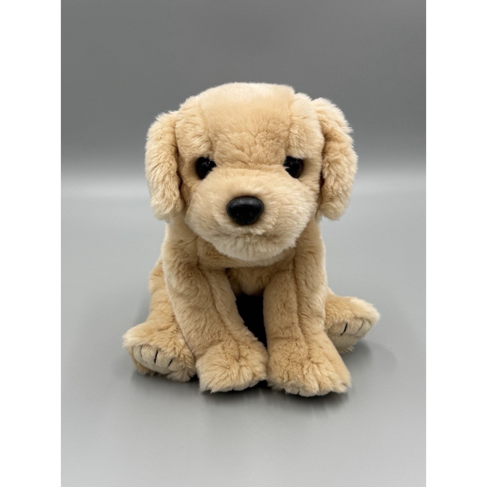 Vtg 1999 Ty Beanie Buddies Fetch Puppy Dog Yellow Lab Golden Retriever 12"